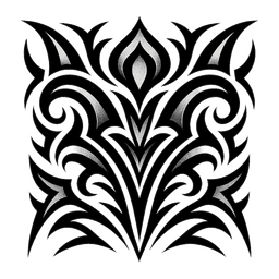 Blackwork tattoo design 7