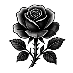 Blackwork tattoo design 11