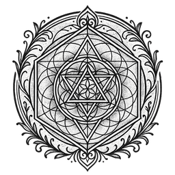 Blackwork tattoo design 12