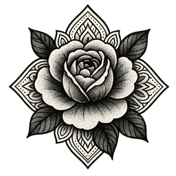 Blackwork tattoo design 14