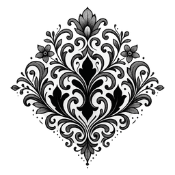 Blackwork tattoo design 16