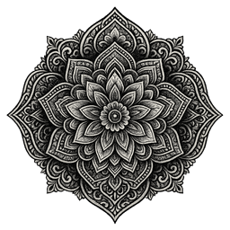 Blackwork tattoo design 20