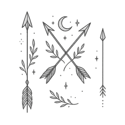 Fine Line tattoo design 16