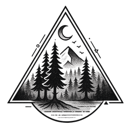 Geometric tattoo design 8