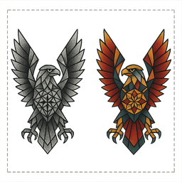 Geometric tattoo design 9