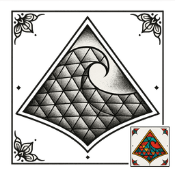 Geometric tattoo design 12
