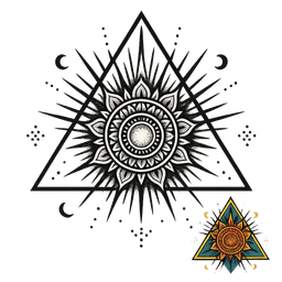 Geometric tattoo design 16