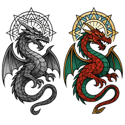 Geometric tattoo design 17