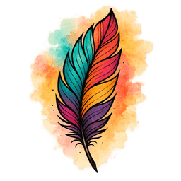 Watercolor tattoo design 6
