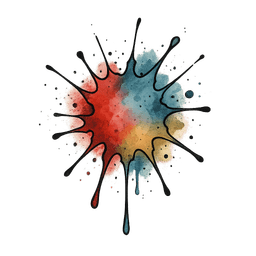 Watercolor tattoo design 8